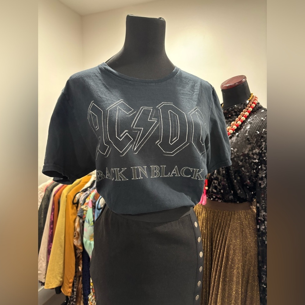 AC/DC Classic Black Cotton Tee
